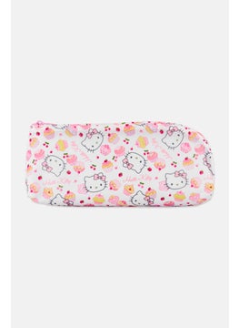 Sanrio Hello Kitty by Sanrio Graphic Printed Cosmetic Brush Pouch, Pink  - Image 1