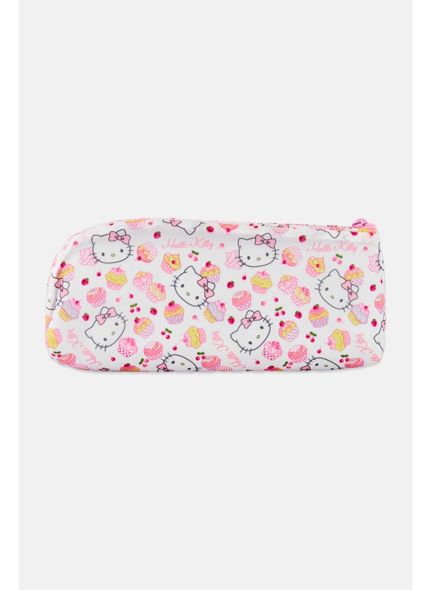 Sanrio Hello Kitty by Sanrio Graphic Printed Cosmetic Brush Pouch, Pink  - Image 2