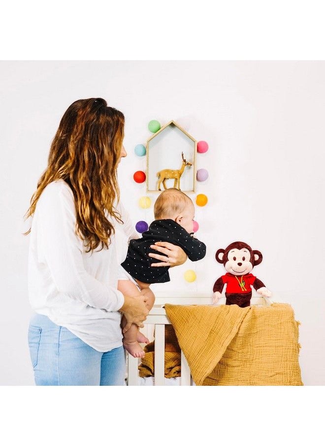 Webby - Plush Adorable Smiling Monkey Soft Toys For Kids And Adult 35 Cm (Dark Brown) - Image 1