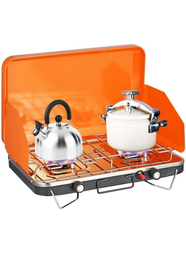 erorex Double Burner Gas Stove for Trips – 38455 - Image 1