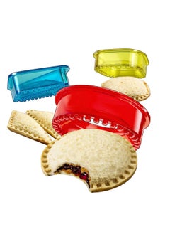 Sandwich Cutter and Sealer, 3Pcs Decruster Maker, Cut Seal, Bread Pancake Maker Cookie Great for Lunchbox Bento Box, Boys Girls Kids Lunch
