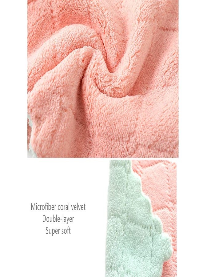 yaocoral 15 Pack Microfiber Cleaning Cloth Double-Sided Kitchen Towel Dish Towels Lint Free Cleaning Rags Reusable Microfiber Dish Cloths Dish Rags for Kitchen Cleaning(4 Color) - Image 2