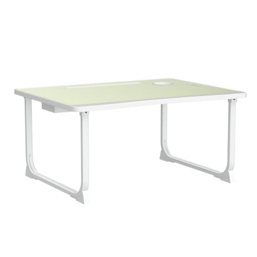 Tarkan Portable Folding Laptop Desk for Bed, Lapdesk with Handle, Drawer, Cup & Mobile/Tablet Holder for Study, Eating, Work (Green) - Image 4