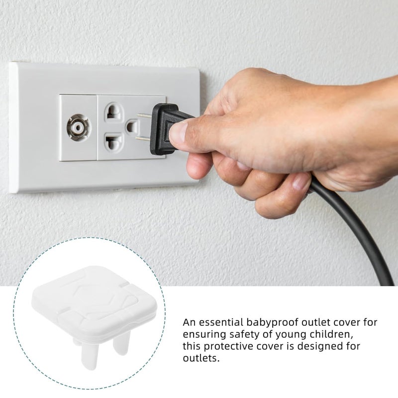 GALPADA 12pcs Babyproof Electrical Outlet Plug Covers Safety Socket Protectors for -Prong Socket Safety Caps - Image 3