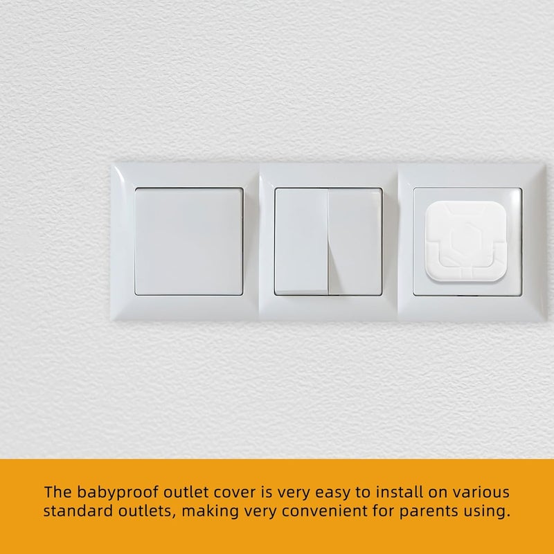 GALPADA 12pcs Babyproof Electrical Outlet Plug Covers Safety Socket Protectors for -Prong Socket Safety Caps - Image 4