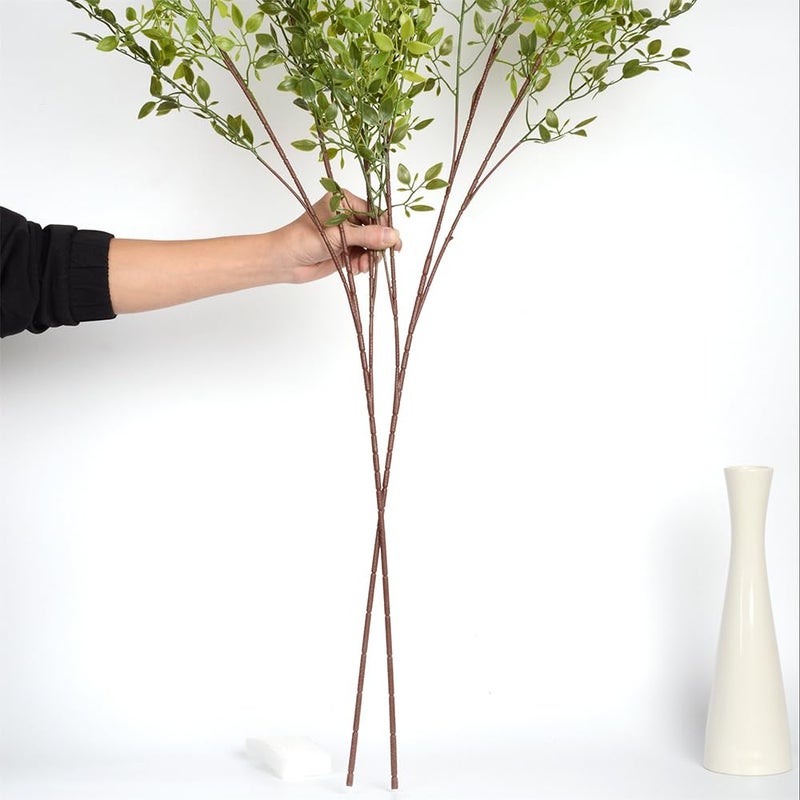 SLanC Stems Faux Branches for Vase 2PCS 43.3 inch Nandina Greenery Artificial Stems for Vase Leaf for Home Shop Garden DÃ©cor (2) - Image 3