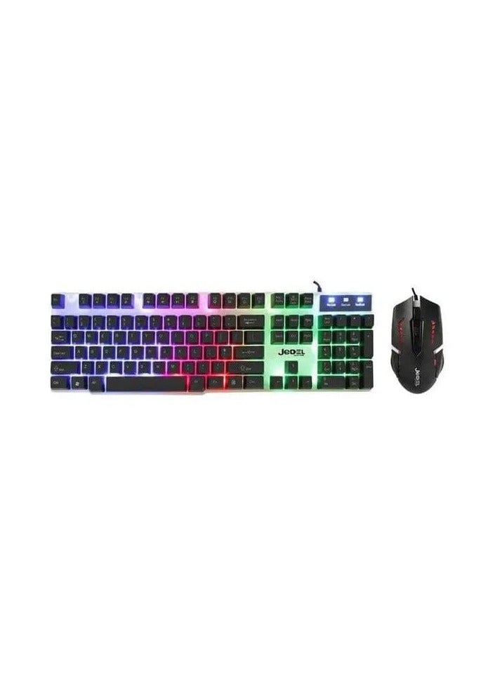 JeDEL GK112 Gaming Keyboard and Mouse with RGB Light COMBO - Image 4