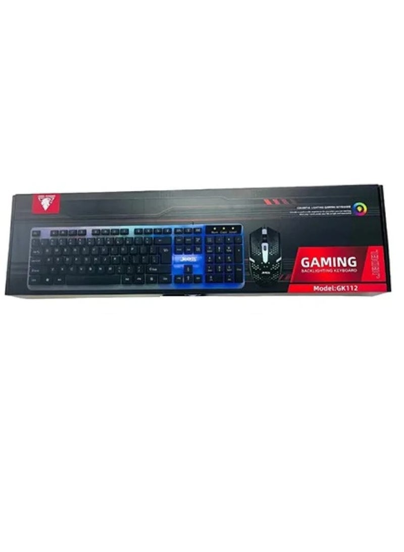 JeDEL GK112 Gaming Keyboard and Mouse with RGB Light COMBO - Image 5