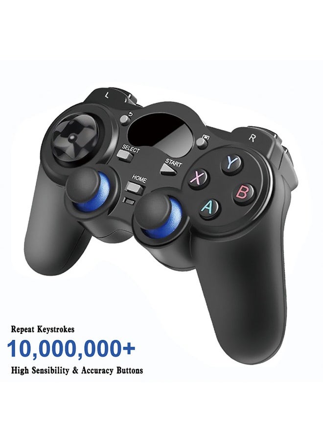 Generic - USB Wireless Gaming Controller Gamepad for PC/Laptop Computer(Windows XP/7/8/10) & PS3 & Android & Steam - [Black] (black) - Image 1