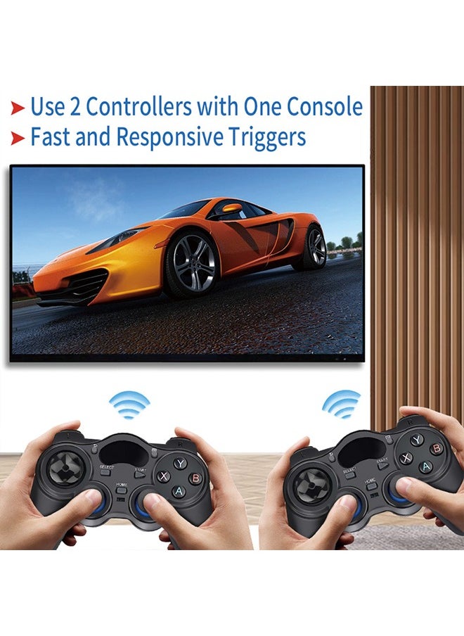 Generic - USB Wireless Gaming Controller Gamepad for PC/Laptop Computer(Windows XP/7/8/10) & PS3 & Android & Steam - [Black] (black) - Image 1
