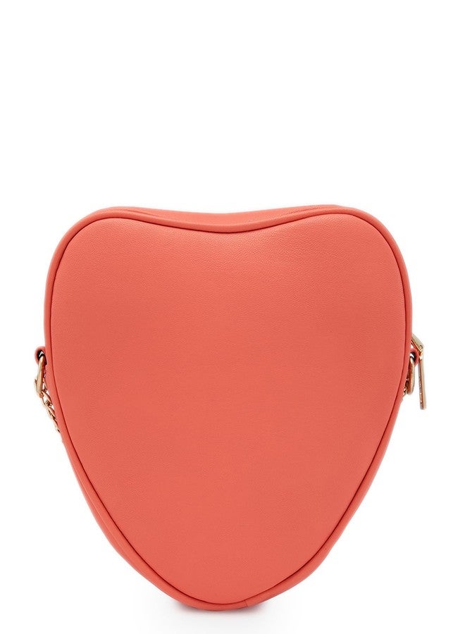Caprese Hearty Sling Bag for Women (Small, Coral) - Image 5