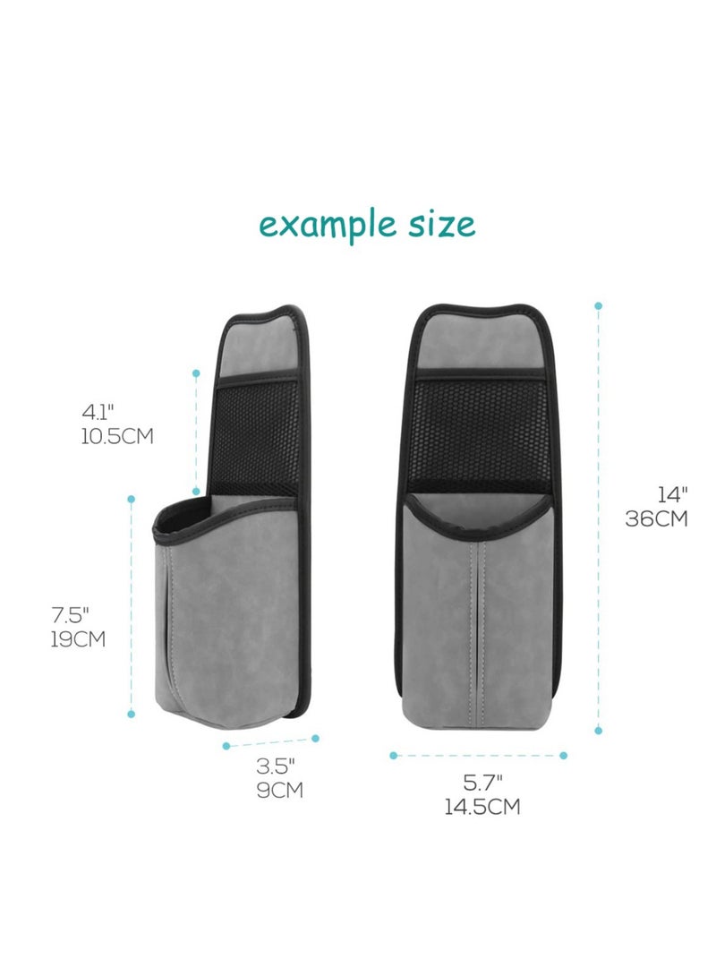 Excefore Multifunction Car Seat Side Organizer, Auto Storage Hanging Bag Multifunctional Mesh Pocket Travel Accessories for Cellphones Keys Cards Wallets Sunglasses - Image 3