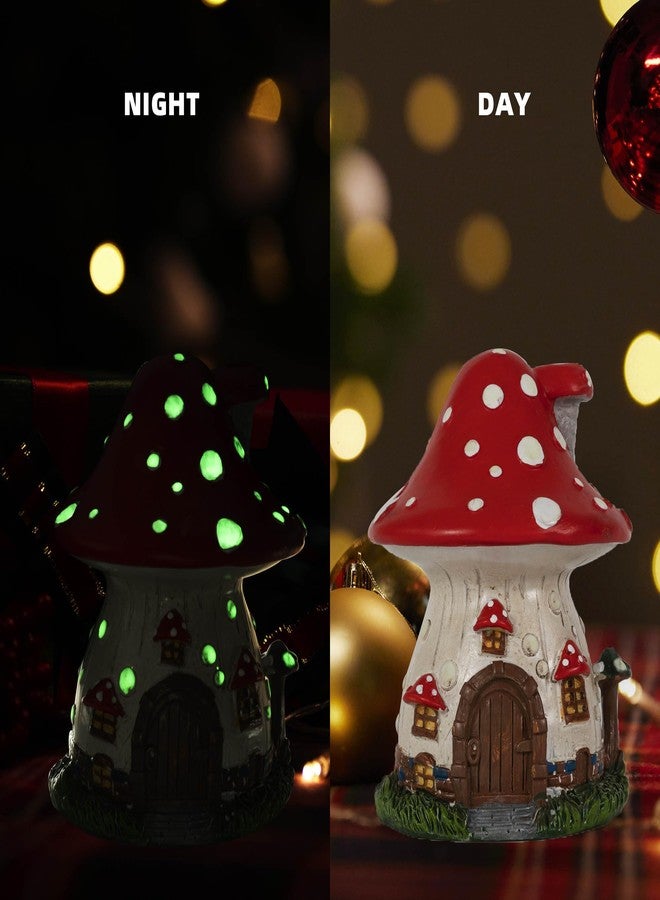 Cacukap Mushroom House Incense Burner, Cute Glow in The Dark Mushroom Incense Holder, Resin Material, Adorable Home Decor Gift - Image 2