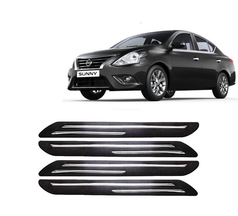 Car Bumper Guard for Nissan Sunny - (Chrome Strip)