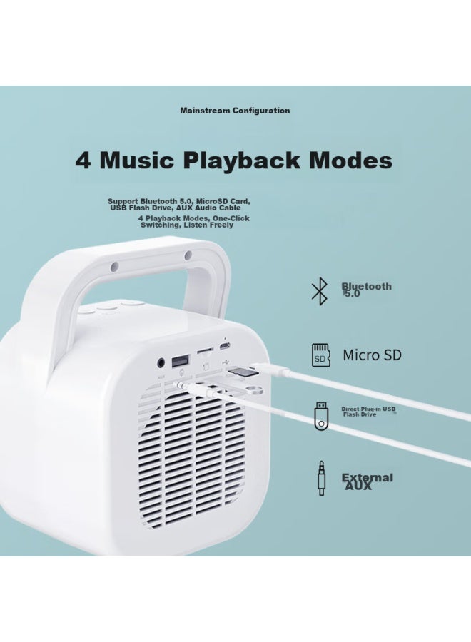 See Me Here Bianjianbiansan Bv670 Portable Outdoor Small Wireless Bluetooth Speaker, Subwoofer, High-power Professional Square Dance Mini Speaker, Portable High-volume Amplifier, Home Speaker, Black - Image 3