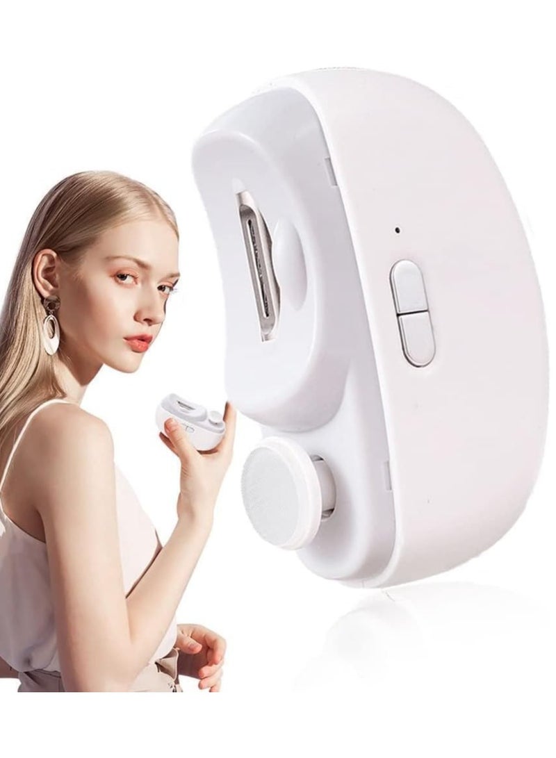 CityRiya-Long Electric Nail Clippers, Baby Nail File Trimmer, Fingernail Cutter and File, Electric Automatic Nail Clipper with Light, Electric Fingernail Trimmer Nail Cutter Manicure for Baby, Adult  - Image 1