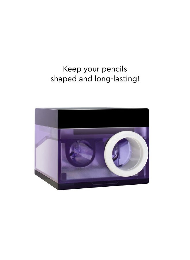 Kokie Kokie Makeup Pencil Sharpener for Lip, Eyebrow, and Eyeliner Pencil, Made in German Stainless Steel Blade, Size-Adjusting Adapter, Cleaning Stick  - Image 5