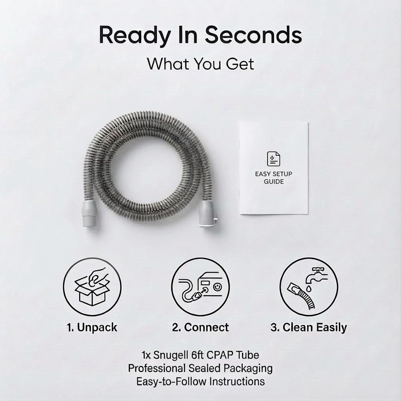 Snugell 6ft Universal CPAP Tubing 19mm I Compatible with AirSense 10 Series & Most Machines - Image 5
