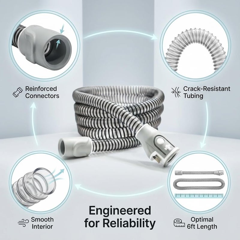 Snugell 6ft Universal CPAP Tubing 19mm I Compatible with AirSense 10 Series & Most Machines - Image 4
