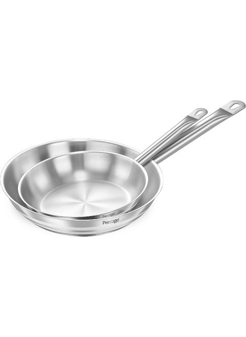Prestige Infinity Stainless Steel Twin Frypan Set 22CM+26CM