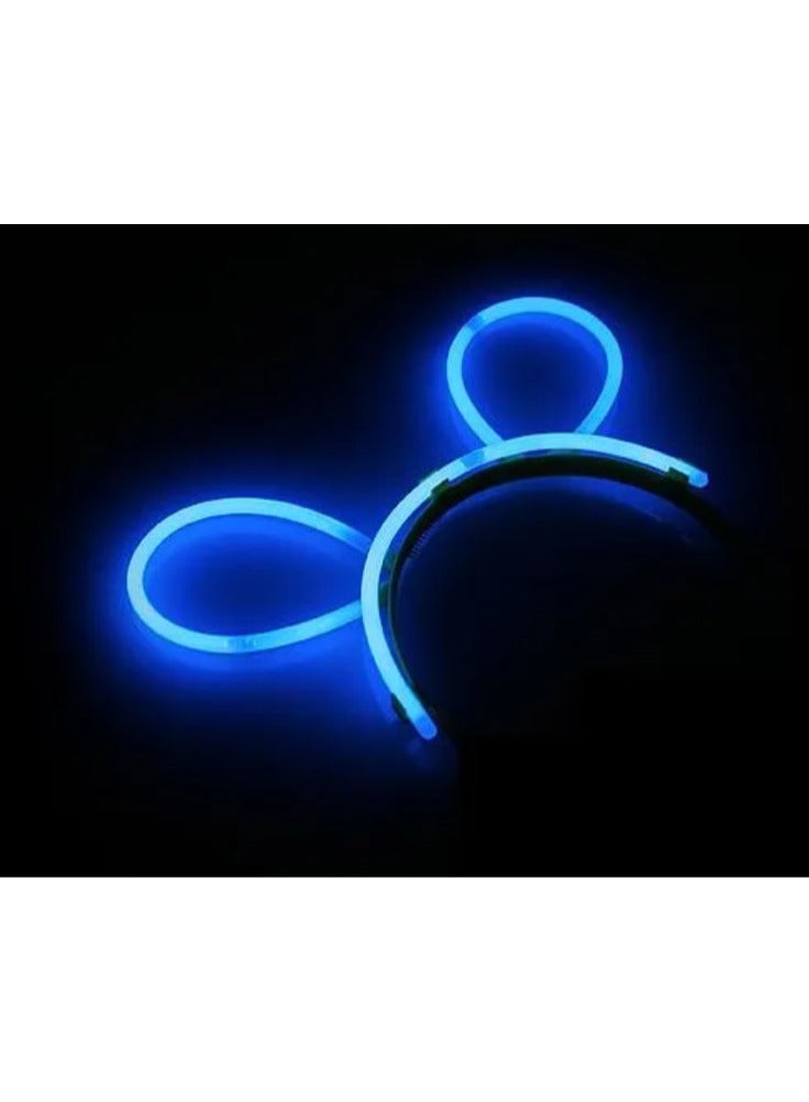 دبوس شعر متوهج على شكل ميكي ماوس "أزرق" - Image 1