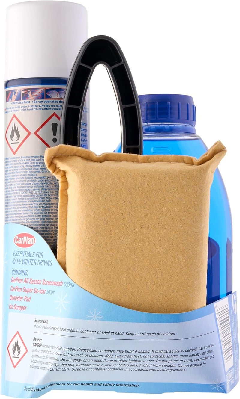 CarPlan Winter Essentials 4pc Kit for Safe Winter Driving - Image 3