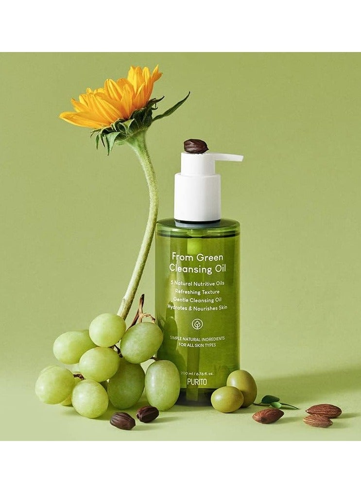 بوريتو زيت التطهير الأخضر يحتوي 5 زيوت طبيعية مغذية منعشة الملمس و يرطب ويغذي البشرة - Image 3