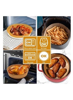 Colvin Yus Air Fryer Disposable Paper Liner , Cooking Paper for Air Fryer, Non-Stick Air Fryer Liners, Baking Paper for Air Fryer Oil-proof, Food Grade Parchment for Baking Roasting Microwave  - Image 5