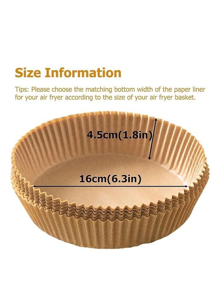 Colvin Yus Air Fryer Disposable Paper Liner , Cooking Paper for Air Fryer, Non-Stick Air Fryer Liners, Baking Paper for Air Fryer Oil-proof, Food Grade Parchment for Baking Roasting Microwave  - Image 2