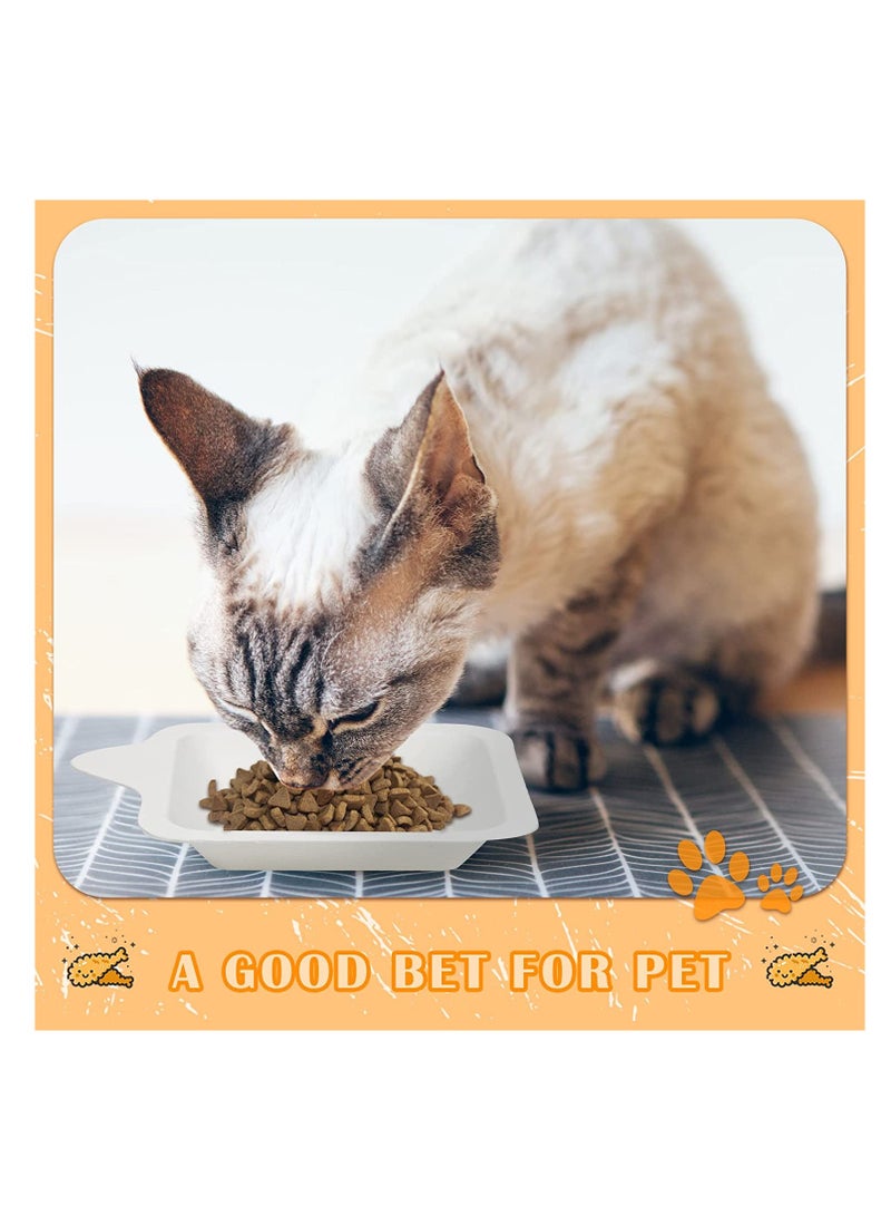 Excefore Paper Dessert Plates, Small Disposable Plates Paper Plates Bulk, White Cake Appetizer Paper Plates, White Square Plates Dessert Plates Cake Paper Plates, Snack Plates 50PCS - Image 4