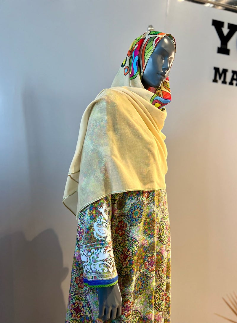 Sana'a Kayum Jalabiya Dress with Sheila Set - Image 2