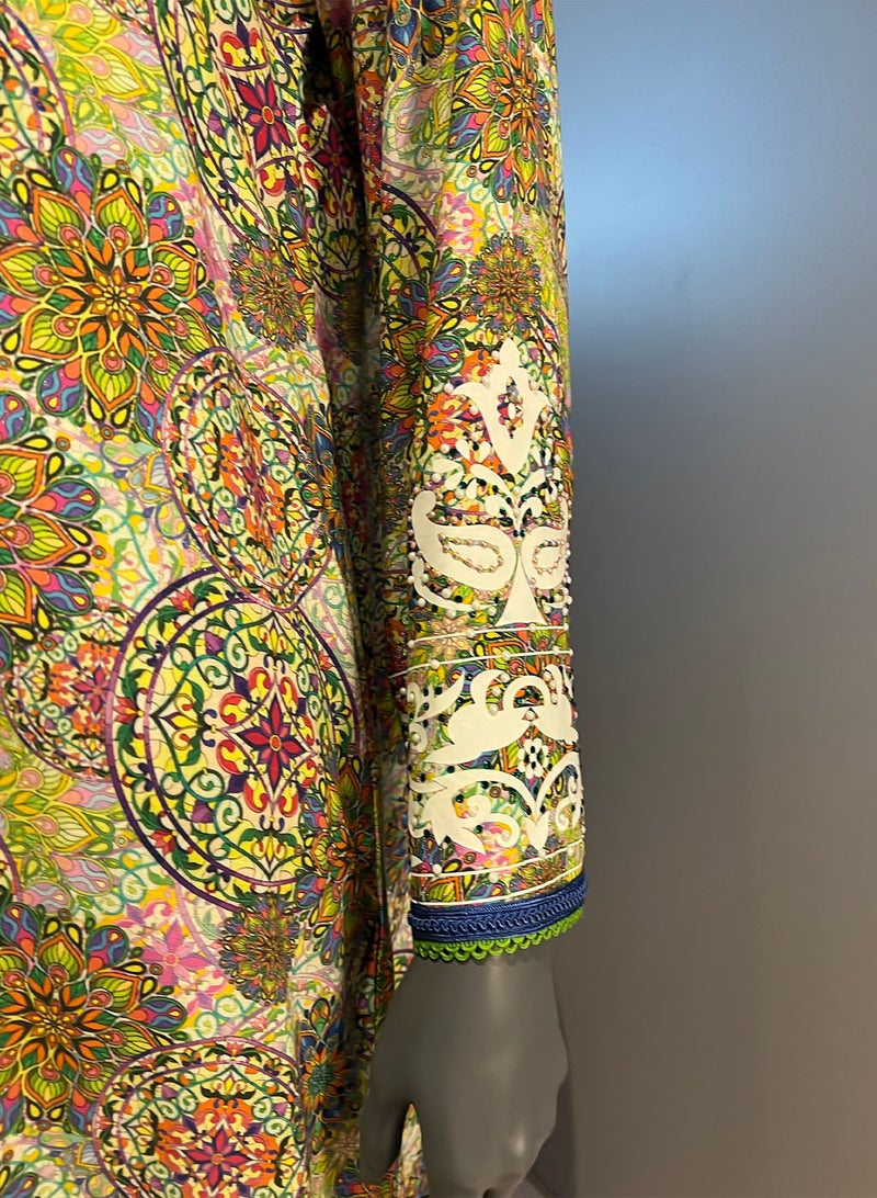 Sana'a Kayum Jalabiya Dress with Sheila Set - Image 3