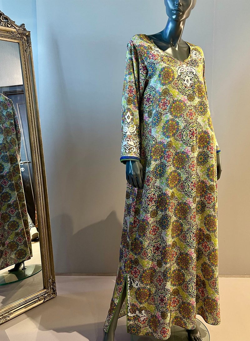 Sana'a Kayum Jalabiya Dress with Sheila Set - Image 4