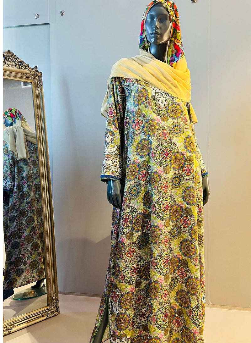 Sana'a Kayum Jalabiya Dress with Sheila Set - Image 1