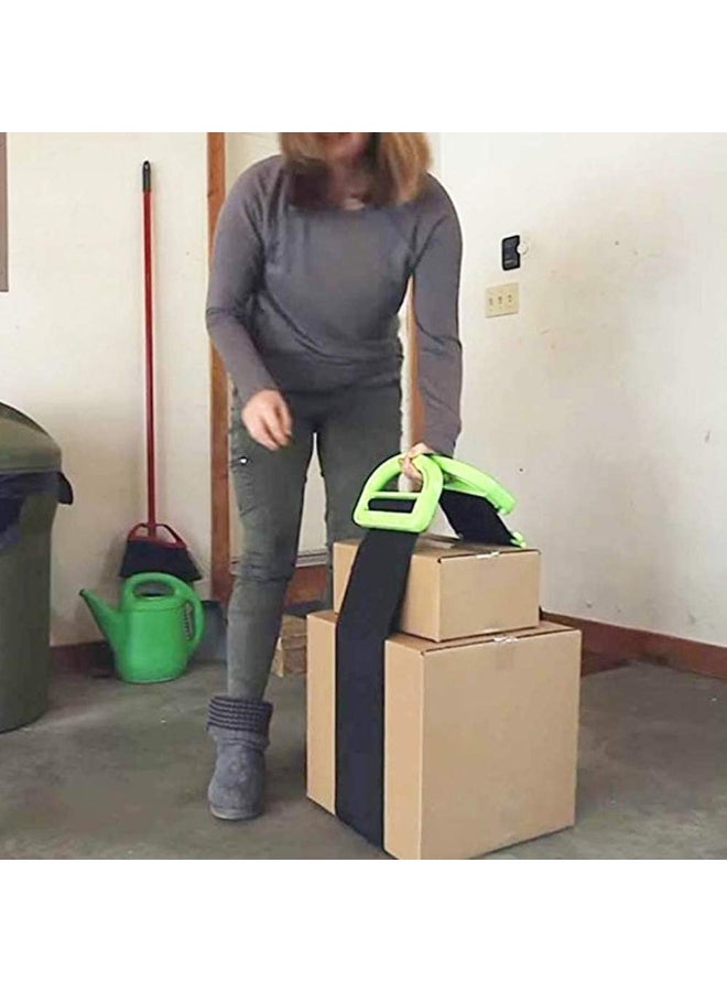 Adjustable mobile lifting straps with non-slip handles, carrying straps for furniture, boxes, mattresses, building materials, and other heavy and bulky items. - Image 2