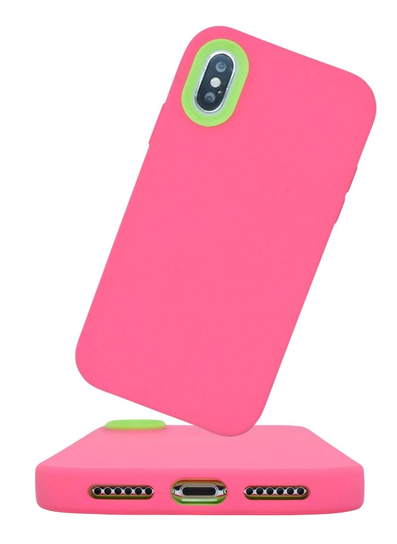 Houmt - iPhone X Case Soft Flexible Silicone With inside Frame Camera Protected Back Cover - Image 1