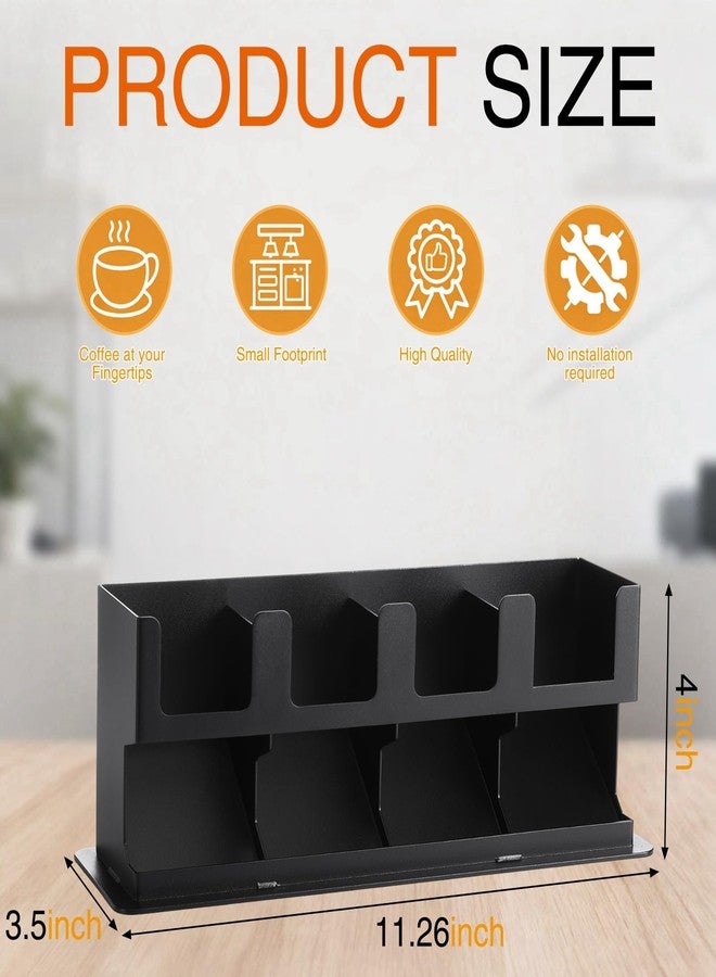 BrightRow 1 Pack Pod Holder Countertop Compatible with Nespresso Vertuo Capsules 4 Box Coffee Pod Holder with Non Slip Steel Base Holds 40 Capsules Dispenses 4 Flavors - Image 2