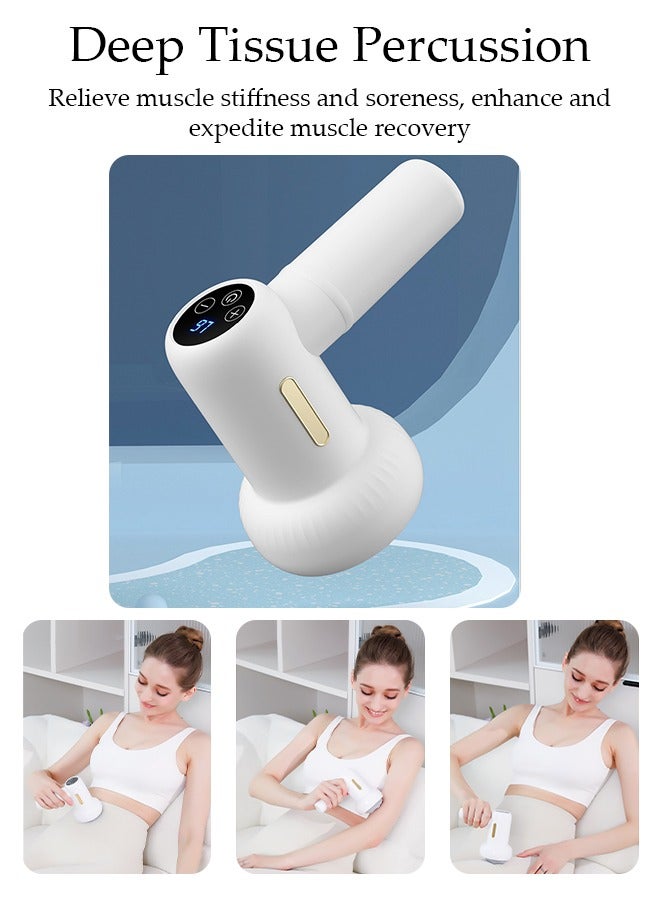 DUNISO Handheld massager Deep Tissue Percussion Electric Muscle Massager, Portable Handheld Ultra-Quiet Brushless Motor, Relieves Tension, Including 6 Heads  - Image 3