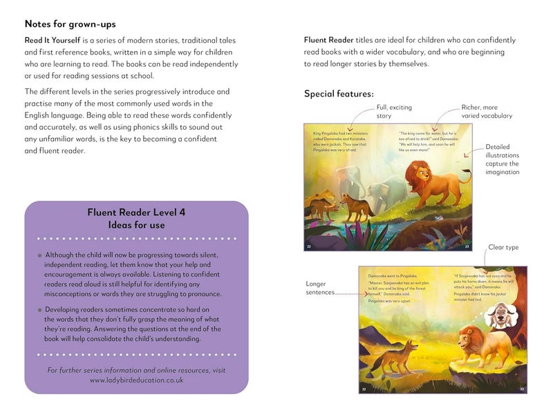 The Lion and the Bull Read It Yourself (Level 4 Fluent Reader) - Image 2