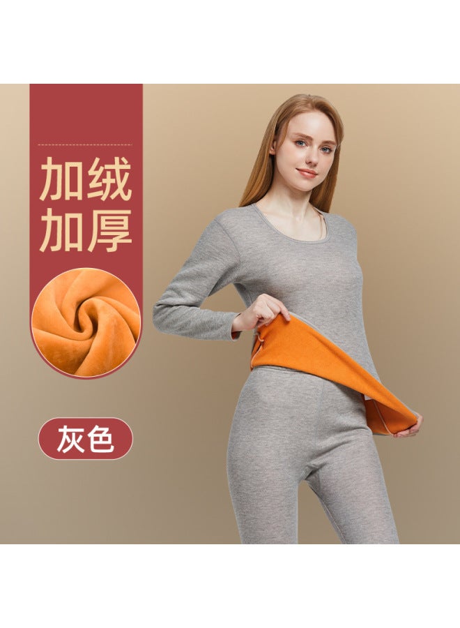 Underwear For Men And Women, Thickened And Velvet Double-layered Cold-resistant Autumn Clothes And Long Pants, Cotton Sweaters, Winter Suits And Autumn Clothes