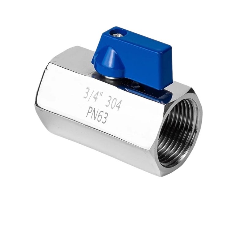 304 الفولاذ المقاوم للصدأ صمام كروي مصغر باغودا مفتاح ماء عالي الضغط DN8 داخلي خارجي - Image 3