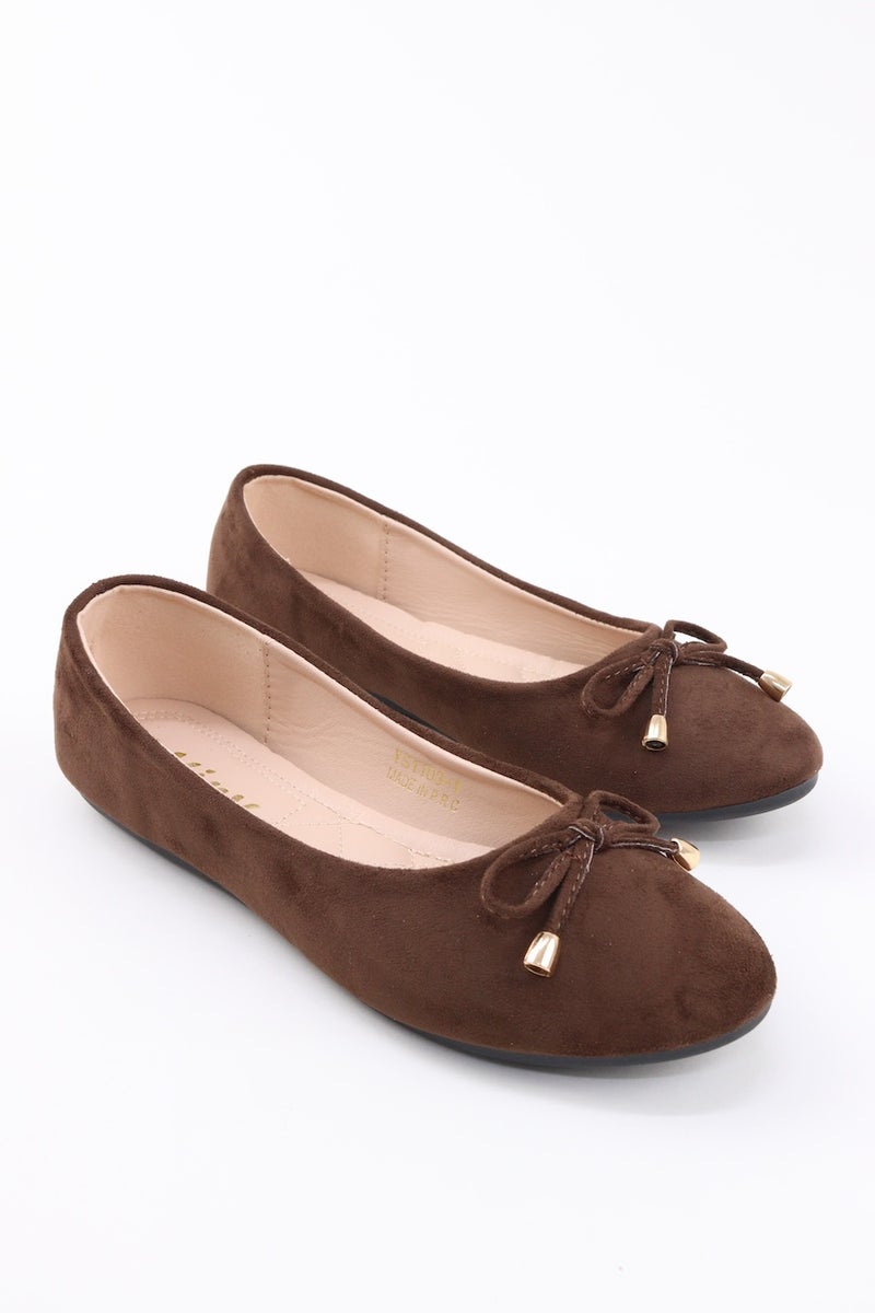 VINY Women's Cushioned Ballet Flats – Lightweight Slip-On Flat Shoes, Comfortable Everyday Walking & Office Ballerina Shoes with Soft Support Insole - Image 1