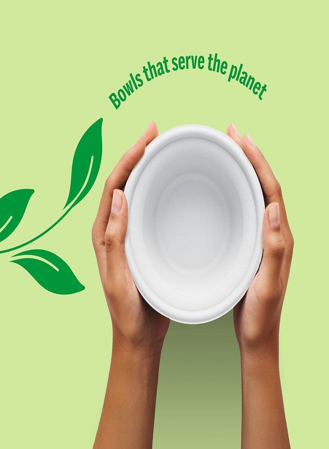 Perk Staples Compostable Paper Bowls, 12 Oz., White, 125/Pack (PK61285) - Image 5