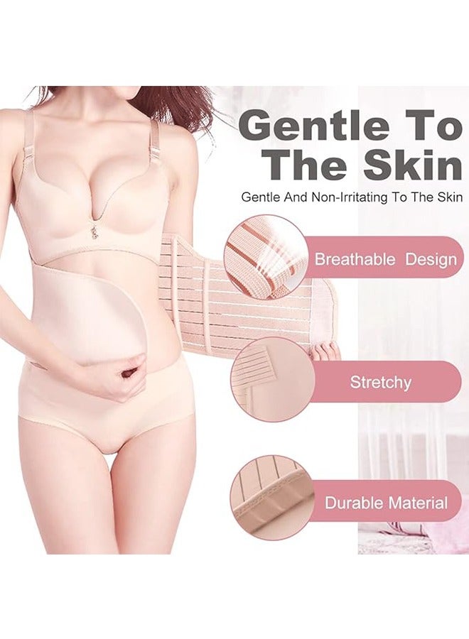 HAVEN 3 In 1 Postpartum Belly Band Wrap - Abdominal Binder Post Surgery C Section Compression Girdle Belt - After Birth Recovery Support - Postnatal Pelvis Waist Trainer Slimming Shapewear Body Shaper XL - Image 3