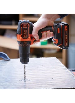 BLACK+DECKER 18V Cordless 2-Gear Combi Hammer Drill with Kitbox and Battery Black and Orange 12.01 x 11.81 x 4.33 cm BCD700S1K-GB  - Image 5