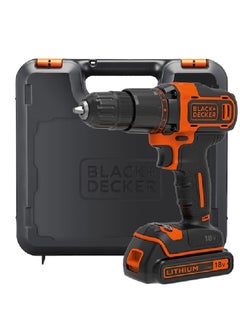 BLACK+DECKER 18V Cordless 2-Gear Combi Hammer Drill with Kitbox and Battery Black and Orange 12.01 x 11.81 x 4.33 cm BCD700S1K-GB  - Image 3