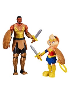 Oonies Moose Toys Space Jam: A New Legacy - 2 Pack - On Screen Team Up - Lebron James (Amazon) & Lola Bunny (Wonder Woman), Multicolor, (14624)  - Image 1
