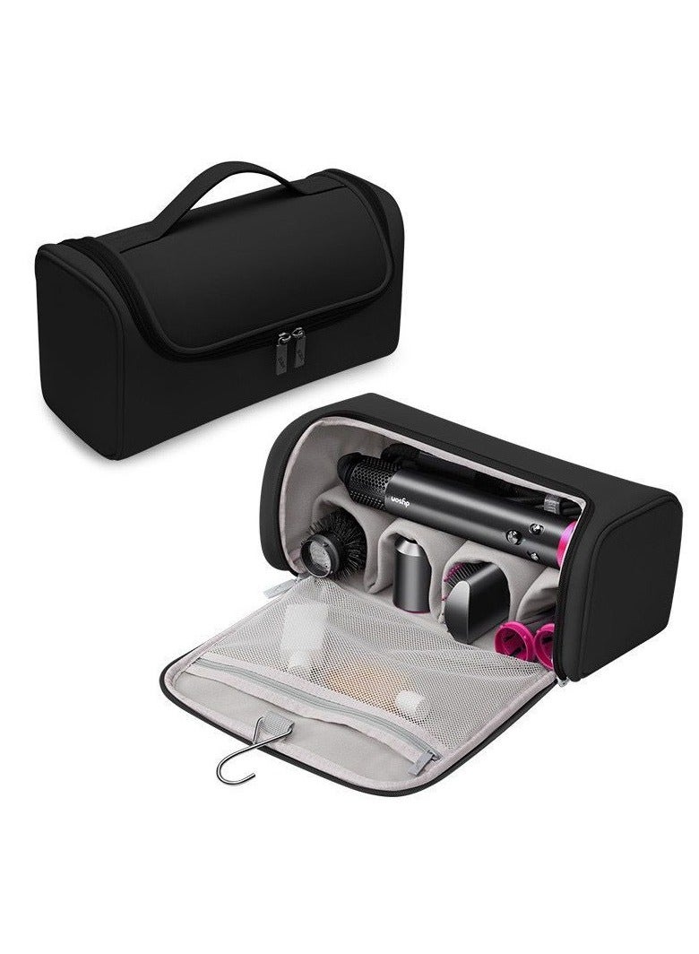 Travel Organizer for Dyson Aiwrap Curling Iron Styler Compatible Portable Hair Dryer and Accessorie(Black)  - Image 1