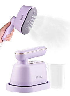 Kawu Portable Steam Irons Travel Steamer Iron, Dry & Wet 2 in 1 Mini Steam Iron for Clothes, 180° Rotatable Portable Iron Steamer for Home, Travel, Dorm, Gifts, School, Office, Home Essential  - Image 1