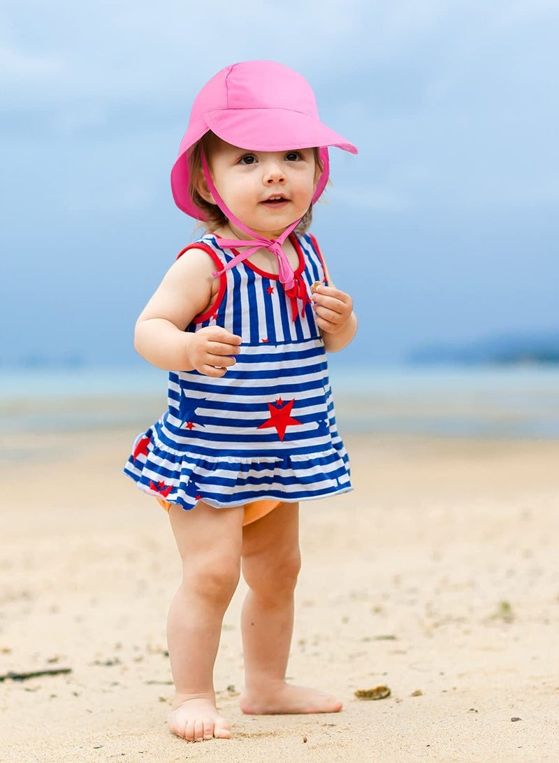 SOLARAE Adjustable Baby Sun Hat with UPF 50+ UV Protection for Toddlers - 2 Pack Kids Sun Hats for Boys and Girls, Perfect for Beach and Outdoor Activities. - Image 4